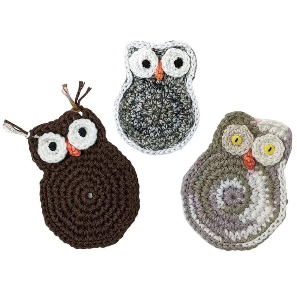 Crochet Animal Critter Butt Coasters Set of 4 Your Choice Handmade to Order